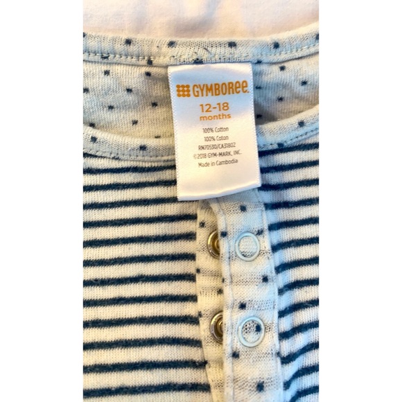 Gymboree Baby Striped Onesie 12-18 months - Picture 2 of 5